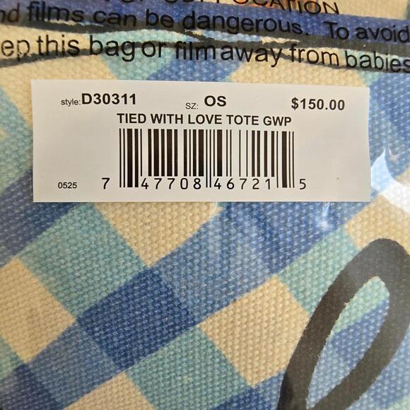 NWT - Brighton Love Tote Bag - Floral Heart Design - Picture 7 of 7